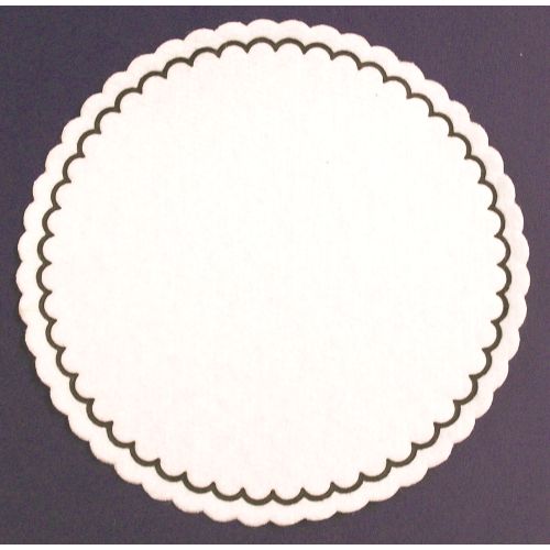 Generic 4" Coaster Round, White